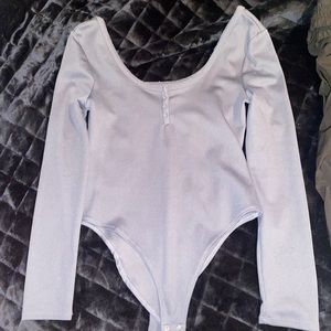 Pale blue bodysuit